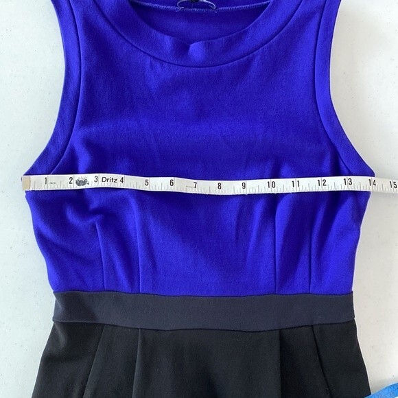 Theory Whitika Color Block Sleeveless Sheath Dress Crewneck Stretchy Pockets - Picture 12 of 16